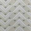 Geometric Triangles in Beige / Grey / White | Home Decor Fabric / Upholstery | 59% Polyester / 41% Cotton | 54" W | By the Yard | Regal Fabrics "Snap in Taupe"