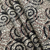 Swirl Design in Black / Brown / Off White | Home Decor Fabric / Upholstery | 100% Polyester | 54" W | By the Yard | Regal Fabrics "Wesley in Blackstone"