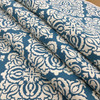 Diamond Damask in Teal and Off White | Home Decor / Upholstery | 54% Cotton / 46% Polyester | 54" W | By the Yard | Regal Fabrics "Creed in Teal"