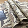 Leaf Sprigs Fabric in Beige / Brown / Grey | Home Decor / Upholstery | 100% Polyester | 54" W | By the Yard | Regal Fabrics "Weyland in Sandstone"
