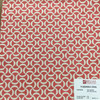 Geometric Fabric in Coral and Off White | Home Decor / Upholstery | 73% Rayon / 27% Polyester | 54" W | By the Yard | Regal Fabrics "Squiggle in Coral"