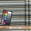 4 Yard Piece of Filmore in color Chambray | Stripes | Blues / Green / White | Medium Weight Upholstery / Drapery Fabric | 54" Wide | By the Yard
