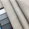 Linen Fabric Slub Weave in Light Grey | Upholstery / Slipcovers / Curtains | Poly / Cotton / Linen Blend | 55" Wide | By the Yard | Leslie Jee Textiles "Affection" in Champignon