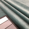 Velvet Fabric in Light Teal | Upholstery / Pillows | 57" Wide | By the Yard | Leslie Jee Textiles "Ritz" in Skylight
