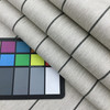 Thin Striped Fabric in Silver Grey and Charcoal | Upholstery / Slipcovers / Drapery | 54" Wide | By the Yard | Capone in Grey
