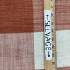 Large Buffalo Check Fabric in Spice Orange and Natural Off White | Upholstery / Drapery | Medium Weight | 54" Wide | By the Yard | Hartwood in Papaya