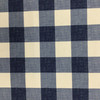 Large Buffalo Check Fabric in Blue and White | Upholstery / Drapery | Medium Weight | 54" Wide | By the Yard | Mara in Blue
