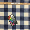 Large Buffalo Check Fabric in Blue and White | Upholstery / Drapery | Medium Weight | 54" Wide | By the Yard | Mara in Blue