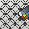 Geometric Circles Black and White Print Fabric | Upholstery / Drapery | Medium Weight | 54" Wide | By the Yard | Bristol in Black
