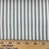 Striped Fabric in Blue-Grey and Off White | Upholstery / Slipcovers | 54" Wide | By the Yard | Longboard in Chambray