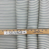 Striped Fabric in Blue-Grey and Off White | Upholstery / Slipcovers | 54" Wide | By the Yard | Longboard in Chambray