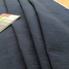 Striated Chenille Fabric in Indigo Blue | Upholstery | Heavy Weight | 54" Wide | By the Yard | Cambric in Indigo