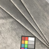 Pewter Grey Velvet Fabric | Upholstery |  Heavy Weight | 100% Polyester | 54" Wide | By the Yard | Kashmiri in Pewter