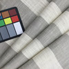 Wide Striped Slub Weave Fabric in Taupe and Off White | Upholstery | 54" Wide | By the Yard | Bridgeport in Wicker