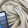 Velvet Fabric in Flax Beige | Upholstery / Pillows | 57" Wide | By the Yard | Leslie Jee Textiles "Ritz" in Chardonnay