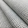 Dappled Check Jaquard Fabric in White and Grey | Medium to Heavy Upholstery | 54" Wide | By the Yard | Theory in Galvanized