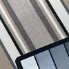 Striped Outdoor Fabric | Taupe / Beige / Grey / White | Patio & Marine Upholstery / Awnings | WATERPROOF | Sunbrella-Like | 47" Wide | By the Yard