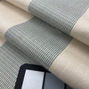 Striped Indoor / Outdoor Fabric | Blue and Off White | Water-friendly | Upholstery / Curtains | Sunbrella-Like | 54 Wide | By the Yard