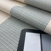 Striped Indoor / Outdoor Fabric | Blue and Off White | Water-friendly | Upholstery / Curtains | Sunbrella-Like | 54 Wide | By the Yard