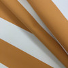 Striped Outdoor Fabric | Orange / Off-White | Patio & Marine Upholstery / Awnings | WATERPROOF | Sunbrella-Like | 47" Wide | By the Yard