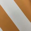Striped Outdoor Fabric | Orange / Off-White | Patio & Marine Upholstery / Awnings | WATERPROOF | Sunbrella-Like | 47" Wide | By the Yard