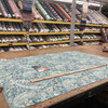 Paisley Jacquard Fabric | Blues / Green / Off White | Upholstery | 54" Wide | By the Yard | Golding Fabrics "Phillipa" in Teal