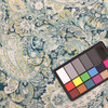 Paisley Jacquard Fabric | Blues / Green / Off White | Upholstery | 54" Wide | By the Yard | Golding Fabrics "Phillipa" in Teal