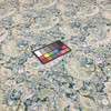 Paisley Jacquard Fabric | Blues / Green / Off White | Upholstery | 54" Wide | By the Yard | Golding Fabrics "Phillipa" in Teal
