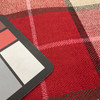 Herringbone Plaid Jacquard Fabric | Red / Beige / Pink / Black | Upholstery | 54" Wide | By the Yard | Italia chenille in Venice