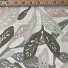 Botanical Leaves Home Decor Fabric | Grey / Taupe / Pink / Off White | Curtains / Light Upholstery | 100% Cotton | 54" Wide | By the Yard | PKL Studio "Field Notes" in Biscotti