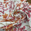 Watercolor Floral Home Decor Fabric | Orange / Pink / Off White | Curtains / Light Upholstery | Linen / Rayon | 54" Wide | By the Yard | Braemore "Gazebo" in Nectar