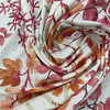 Watercolor Floral Home Decor Fabric | Orange / Pink / Off White | Curtains / Light Upholstery | Linen / Rayon | 54" Wide | By the Yard | Braemore "Gazebo" in Nectar