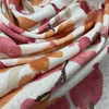 Watercolor Floral Home Decor Fabric | Orange / Pink / Off White | Curtains / Light Upholstery | Linen / Rayon | 54" Wide | By the Yard | Braemore "Gazebo" in Nectar