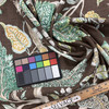 Jacobean Tree Home Decor Fabric | Brown / Green / Yellow | Curtains / Light Upholstery | Linen / Rayon | 54" Wide | By the Yard | Kaufmann "Ravello" Chestnut