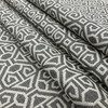 Tile Geometric Jacquard Fabric | Off White / Grey / Black | Upholstery | 54" Wide | By the Yard
