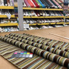 Textured Striped Fabric  | Brown / Green / Blue | Heavyweight Upholstery | 54" Wide | By the Yard