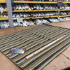Textured Striped Fabric  | Brown / Green / Blue | Heavyweight Upholstery | 54" Wide | By the Yard