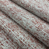 Slub Weave Fabric | Spice Orange and Pearl White | Heavyweight Upholstery | 54" Wide | By the Yard