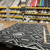Geometric Chenille Fabric | Black / Grey / Silver | Heavyweight Upholstery | 54" Wide | By the Yard