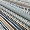 Striped Home Decor Fabric | Blue / Brown / White | Curtains / Light Upholstery | 100% Cotton | 54" Wide | By the Yard