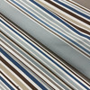 Striped Home Decor Fabric | Blue / Brown / White | Curtains / Light Upholstery | 100% Cotton | 54" Wide | By the Yard