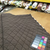 Dark Brown Microfiber Pre-Quilted Fabric | Diamond Design | Insulated Curtain / Upholstery / Auto Upholstery / Blankets | 54" Wide | By the Yard