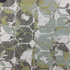 Abstract Jacquard Fabric | Green / Mint / Grey / White | Upholstery | 54" Wide | By the Yard