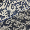 Richloom Solarium Outdoor Jacquard Jeness Lapis | Very Lightweight Outdoor, Jacquard Fabric | Home Decor Fabric | 54" Wide