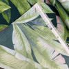 Richloom Solarium Mekko Outdoor Emerald | Outdoor Home Decor Fabric | Tropical Leaves in Teal / Blue / Green | 54" Wide