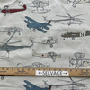 Premier Prints Vintage Air Pewter/Natural | Medium Weight Duck Fabric | Home Decor Fabric | 54" Wide