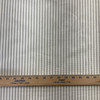 Vertical Ticking Stripe Cotton Duck Ivory and Grey | Medium Weight Duck Fabric | Home Decor Fabric | 54" Wide