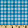 Oilcloth Gingham Sky Blue | Heavyweight Oilcloth Fabric | Home Decor Fabric | 47" Wide