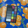 Oilcloth Oranges Blue | Heavyweight Oilcloth Fabric | Home Decor Fabric | 47" Wide