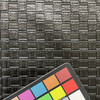 Faux Leather Basketweave Black | Very Heavyweight Faux Leather Fabric | Home Decor Fabric | 54" Wide